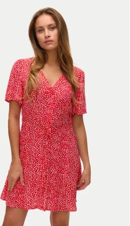 Vero Moda Sommerkleid Alba 10292845 Rot Regular Fit