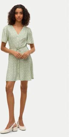 Vero Moda Sommerkleid Alba 10292845 Grün Regular Fit