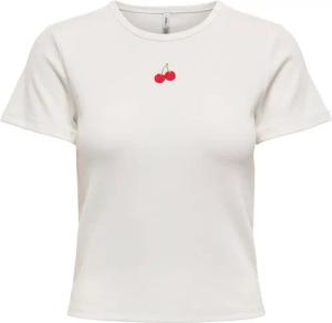ONLY T-Shirt Daniella 15350554 Weiß Slim Fit