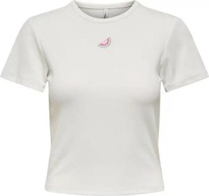 ONLY T-Shirt Daniella 15350554 Weiß Slim Fit