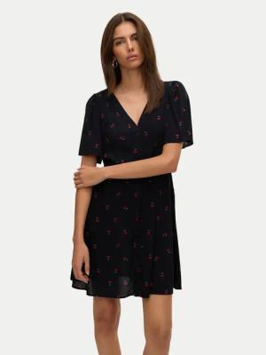 Vero Moda Sommerkleid Alba 10292845 Schwarz Regular Fit