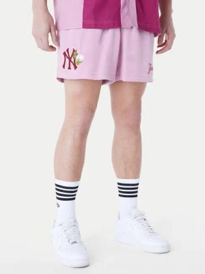 New Era Sportshorts New York Yankees MLB Woven 60596377 Rosa Regular Fit