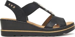 Rieker Sandalen 67498-00 Schwarz