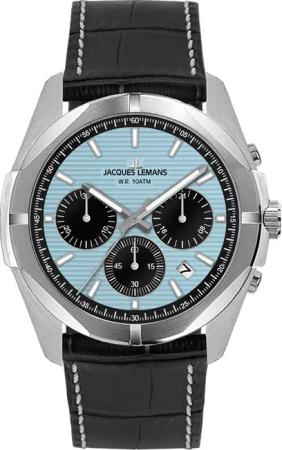 Jacques Lemans 1-2180E Herrenuhr Chronograph Melbourne 10 Bar Wasserdicht
