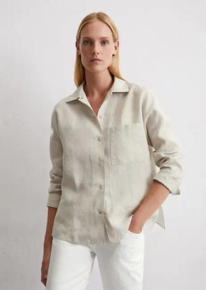 Leinenbluse regular