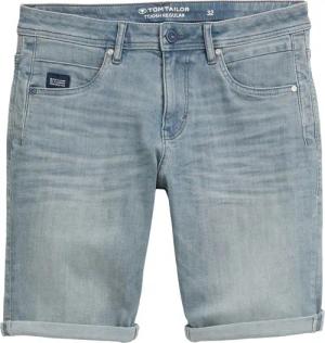 TOM TAILOR Herren TTJOSH REGULAR Jeans Shorts mit Stretch, blau, Uni, Gr. 38