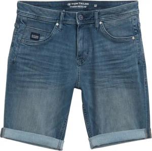 TOM TAILOR Herren TTJOSH Regular Slim Jeans Shorts mit Stretch, blau, Uni, Gr. 29