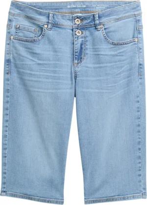 TOM TAILOR Damen TTALEXA SLIM BERMUDA Jeans Shorts, blau, Uni, Gr. 33
