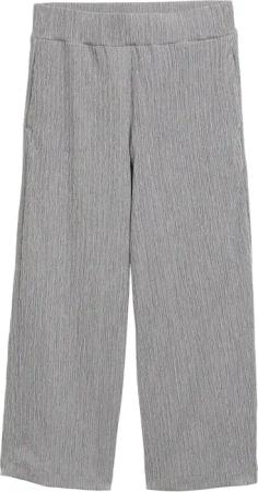TOM TAILOR Damen Crinkle Culotte Hose, schwarz, Gemustert, Gr. 42/28