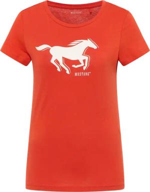 Mustang Damen T-Shirt Style Loa rot