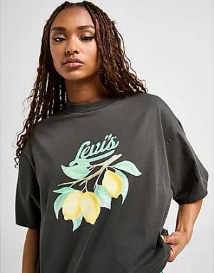 LEVI'S Lemon Graphic Boyfriend T-Shirt - Damen, Black