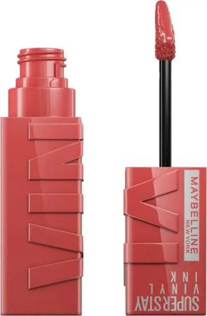 MAYBELLINE NEW YORK Lippenstift Super Stay Vinyl Ink, mit natürlichen Inhaltstoffen