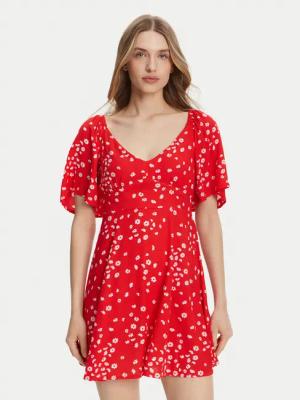 Roxy Sommerkleid ERJWD03880 Rot Regular Fit