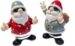 Kremers Schatzkiste Spardose Coole Weihnachtsmänner Spardose 2er Set Nikolaus Weihnachten