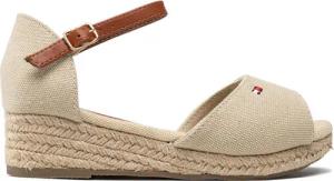 Tommy Hilfiger Espadrilles Rope Wedge Sandal T3A7-32185-0048 M Beige