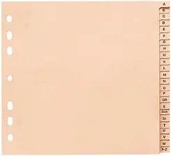 Ordnerregister Halbformat A-Z chamois 24-teilig, 10 Satz