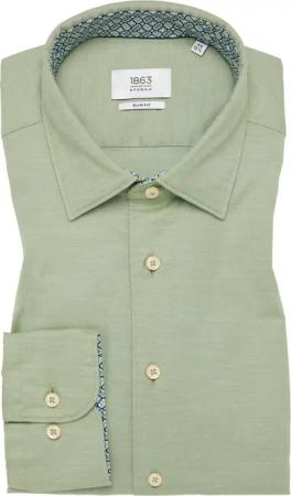 SLIM FIT Hemd in salbeigrün unifarben