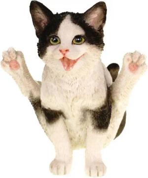 Vogler Dekofigur Yoga Katze in Stellung Feuerfliege coloriert Veronese 8 cm Dekofigur