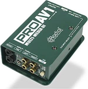 Radial Audio-Wandler, (Pro AV1 passive Multimedia DI-Box, Studio Hardware, DI-Boxen), Pro AV1 - DI Box