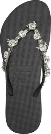 UZURII Slipper & Pantoletten - Zehentrenner Chrystal Dolphin - Gr. 35,5 (EU) - in Schwarz - für Damen
