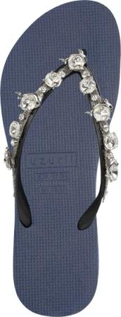 UZURII Slipper & Pantoletten - Zehentrenner Chrystal Dolphin - Gr. 35,5 (EU) - in Blau - für Damen