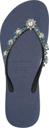UZURII Slipper & Pantoletten - Zehentrenner Dolce Chrystal - Gr. 39,5 (EU) - in Blau - für Damen
