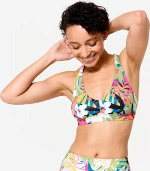 Bikini-Oberteil Damen Bustier geblümt Agatha mehrfarbig