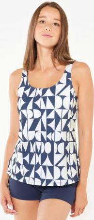 Badeanzug Tankini Shorty Damen - Heva blau