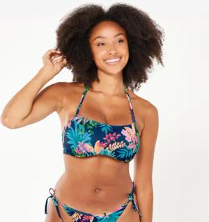 Bikini-Oberteil Damen Bandeau Laura Borabora mehrfarbig