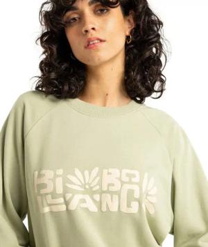 Billabong Rundhalspullover Billabong Pullover The Waves Crew Grün S