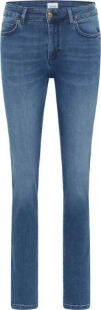 Mustang Damen Jeanshose Crosby Relaxed Slim hellblau