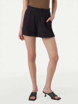 Vero Moda Stoffshorts Natali 10279687 Schwarz Baggy Fit