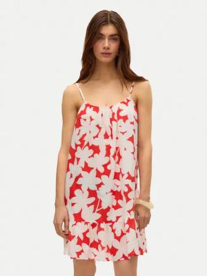 Vero Moda Sommerkleid Dicthe 10323634 Rot Regular Fit