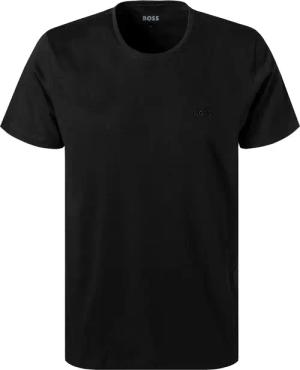 BOSS Black Herren T-Shirts schwarz Reine Baumwolle unifarben