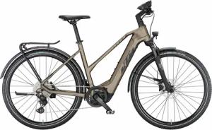 KTM MACINA CROSS LFC (750 Wh), 10 Gang Kettenschaltung, Damenfahrrad, Trapez, Modell 2024, 28 Zoll 51 cm oak matt (black+grey)