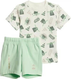 adidas Set T-Shirt und Shorts Star Wars The Mandalorian™ JF3628 Grün Regular Fit