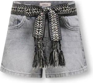 Kids ONLY Jeansshorts 15345607 Grau Straight Fit