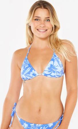 Bikini-Oberteil Damen Triangel Surfen Roxy Flower blau