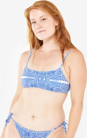 Bikini-Oberteil Surfen Damen Bustier Roxy Tribal blau