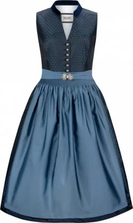 Dirndl Lucille (blau, Gr. 40) von Stockerpoint Heimatgwand für Damen, 100% Polyester