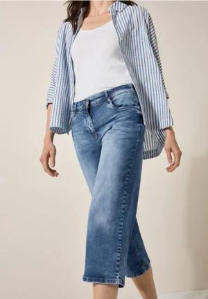 Cecil Damen 3/4 Jeans in Blau, Gr: 36