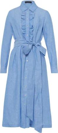Reitmayer Trachtenkleid Leinenkleid mit Rüschenkante