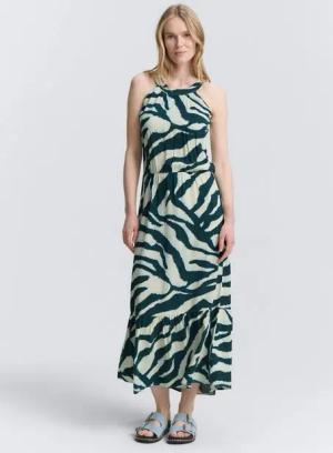 TOM TAILOR Sommerkleid Neckholder Maxi-Kleid