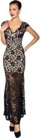 Atixo Abendkleid Spitzenkleid Maxikleid langes Abendkleid Partykleid