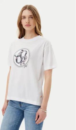 JOOP! T-Shirt 58 252JE58Tashi 30046236 Écru Regular Fit
