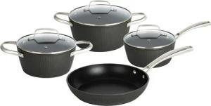 POCOline Topfset schwarz Aluminium 2 tlg.
