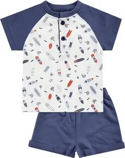 JACKY T-Shirt + Shorts SURFER BOY alloverbedruckt/dunkelblau