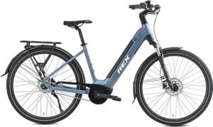 REX E-Bike Rex Commuter+,28 zoll, Cityrad, Pedelec mit 36V 13Ah Akku, 468Wh, SHIMANO, Ananda Mittelmotor, (Bis 120 kg belastbar, 250W Mittelmotor, mit Scheibenbremse), Ananda Mittelmotor, Shimano Nexus 7-Gang-Nabenschaltung, Blau matt