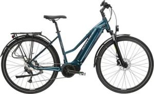 Kross E-Bike Trekkingrad KROSS E-Trekkingrad Damen Trans 5.0 28" türkis 9 Gänge, 9 Gang Shimano ALIVIO M3100 Schaltwerk, Kettenschaltung, Mittelmotor, 730,8 Wh