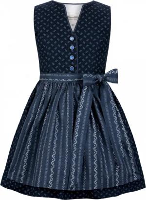 Kinderdirndl Leni (dunkelblau, Gr. 146-152) von Stockerpoint Trachtenkids für Unisex, 100% Baumwolle